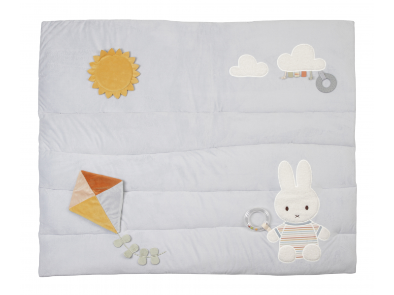 LITTLE DUTCH Hrací Deka KRÁLIČEK MIFFY VINTAGE PROUŽKY