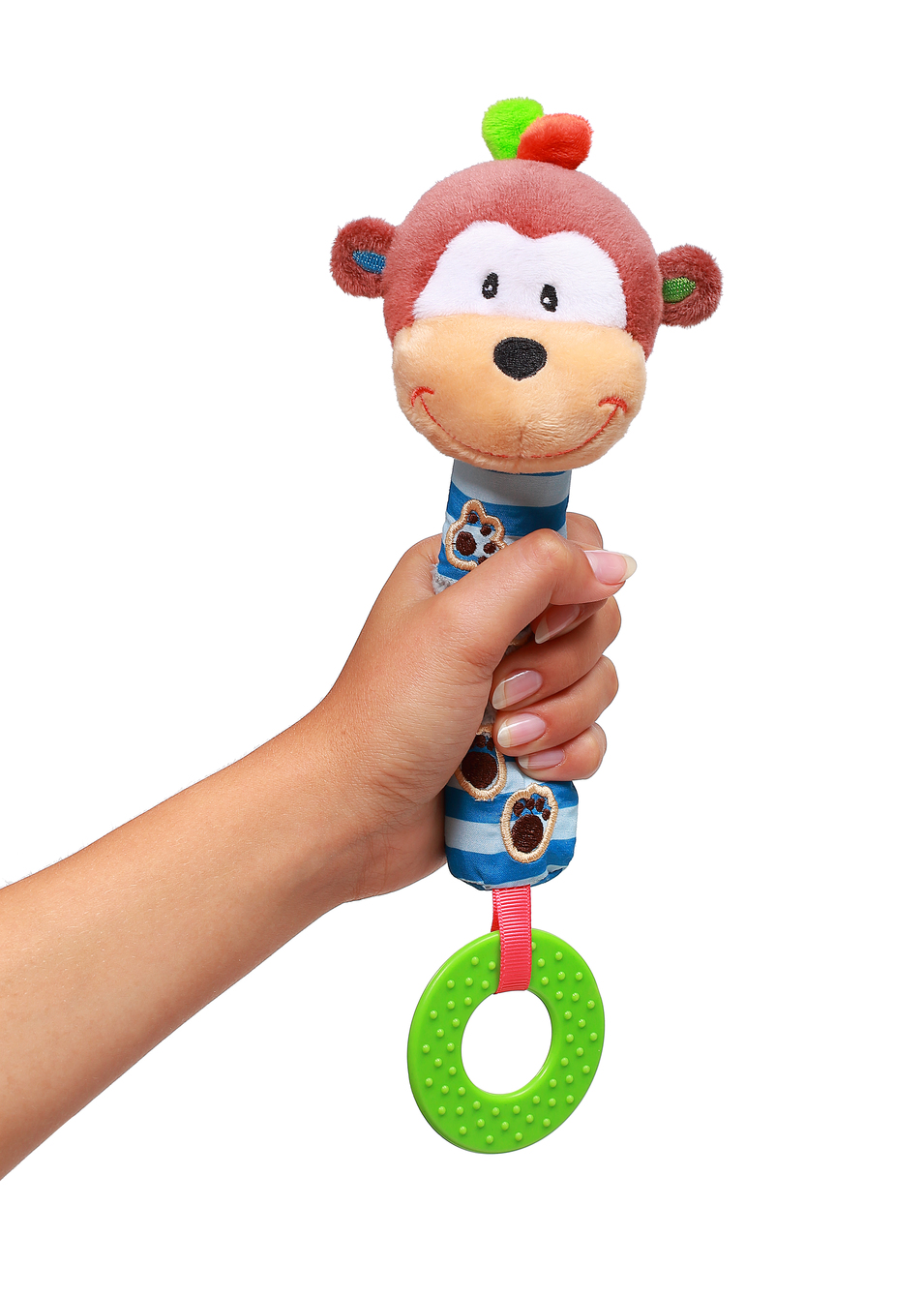 BabyOno Pískátko s kousátkem Opice George
