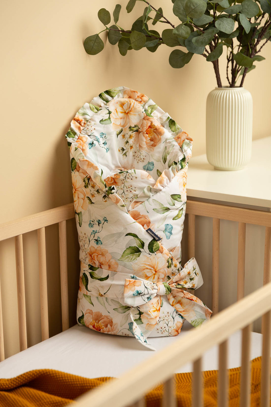 Sensillo Zavinovačka s volánkem 75x75 cm, pivoňky