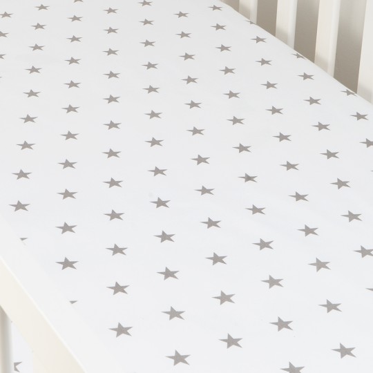 BabyBoom Prostěradlo do postýlky Hvězdičky 120x60cm