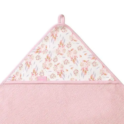 BabyOno Dětská osuška froté 100x100cm, růžová