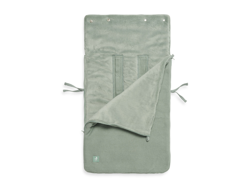 JOLLEIN fusak do autosedačky BASIC KNIT ASH GREEN
