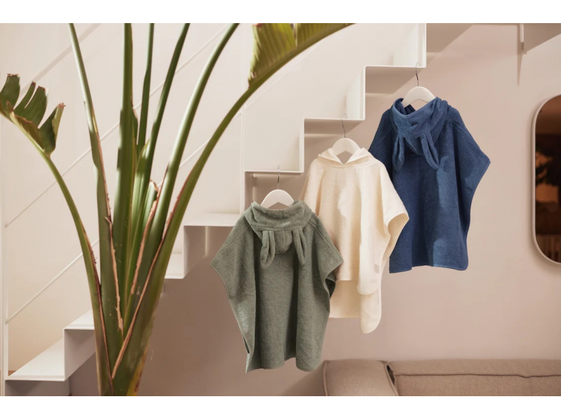 JOLLEIN Osuška pončo IVORY