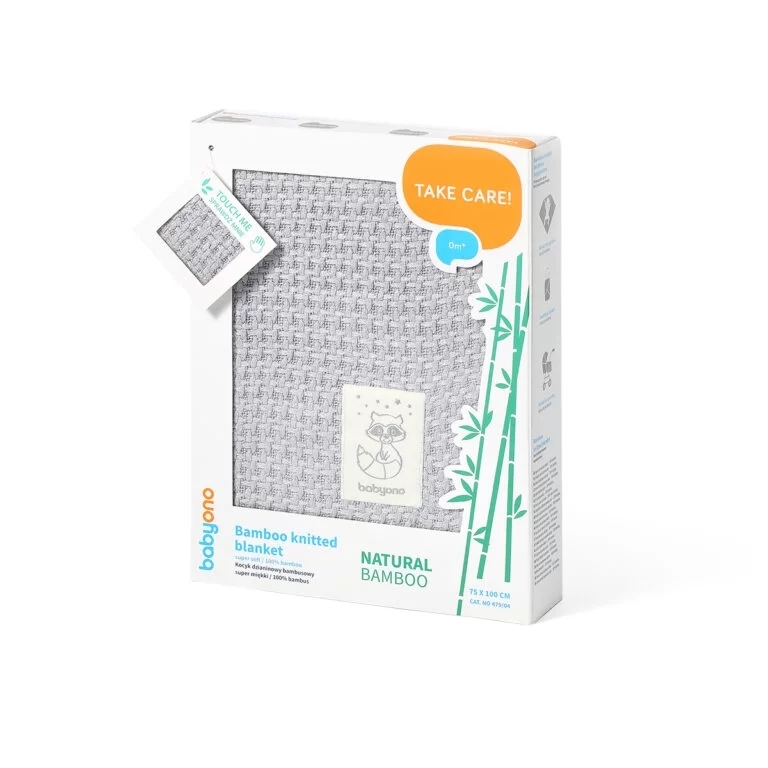 BabyOno Bambusová dětská deka 75x100cm, šedá