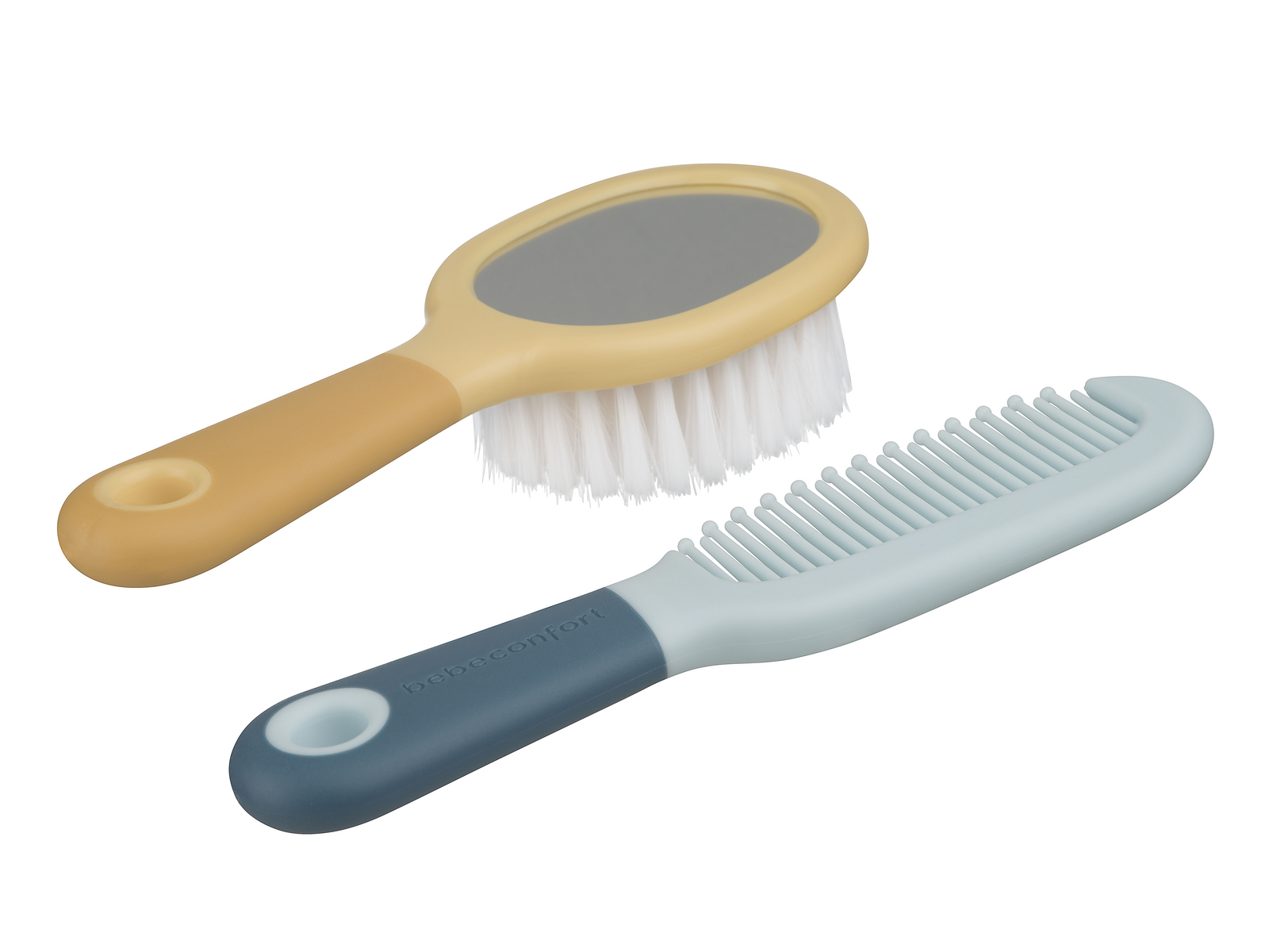 BEBECONFORT Dětský Hřeben a kartáč se zrcátkem SWEET ARTIC