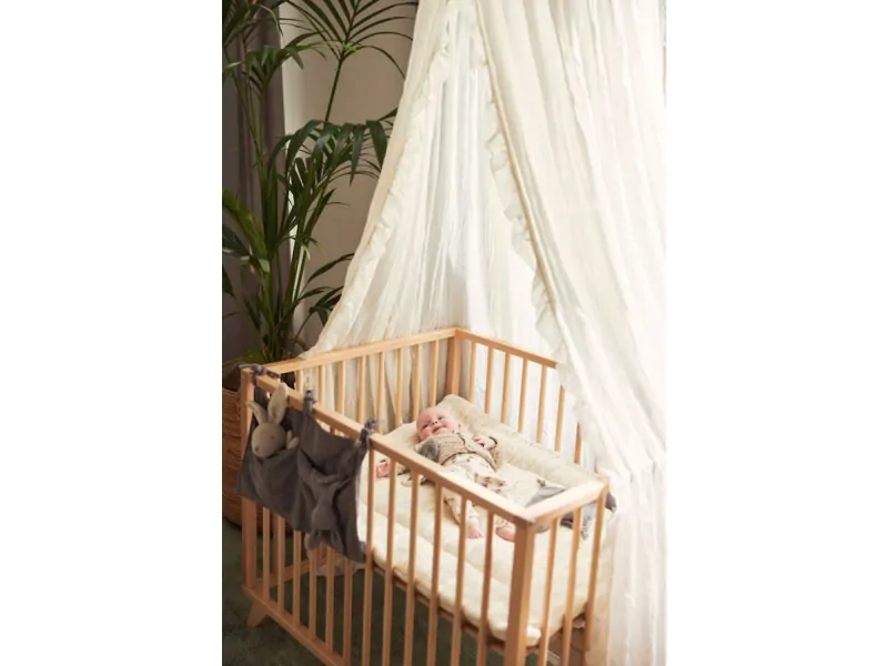 JOLLEIN Nebesa nad postýlku VINTAGE 245CM RUFFLE IVORY