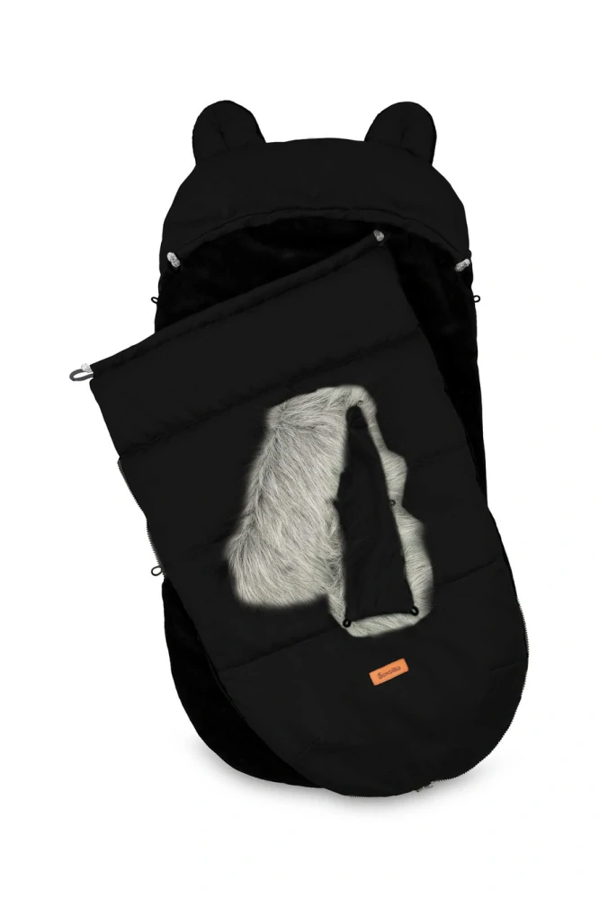 Sensillo Zimní fusak do kočárku SIERRA 100x50cm, BLACK