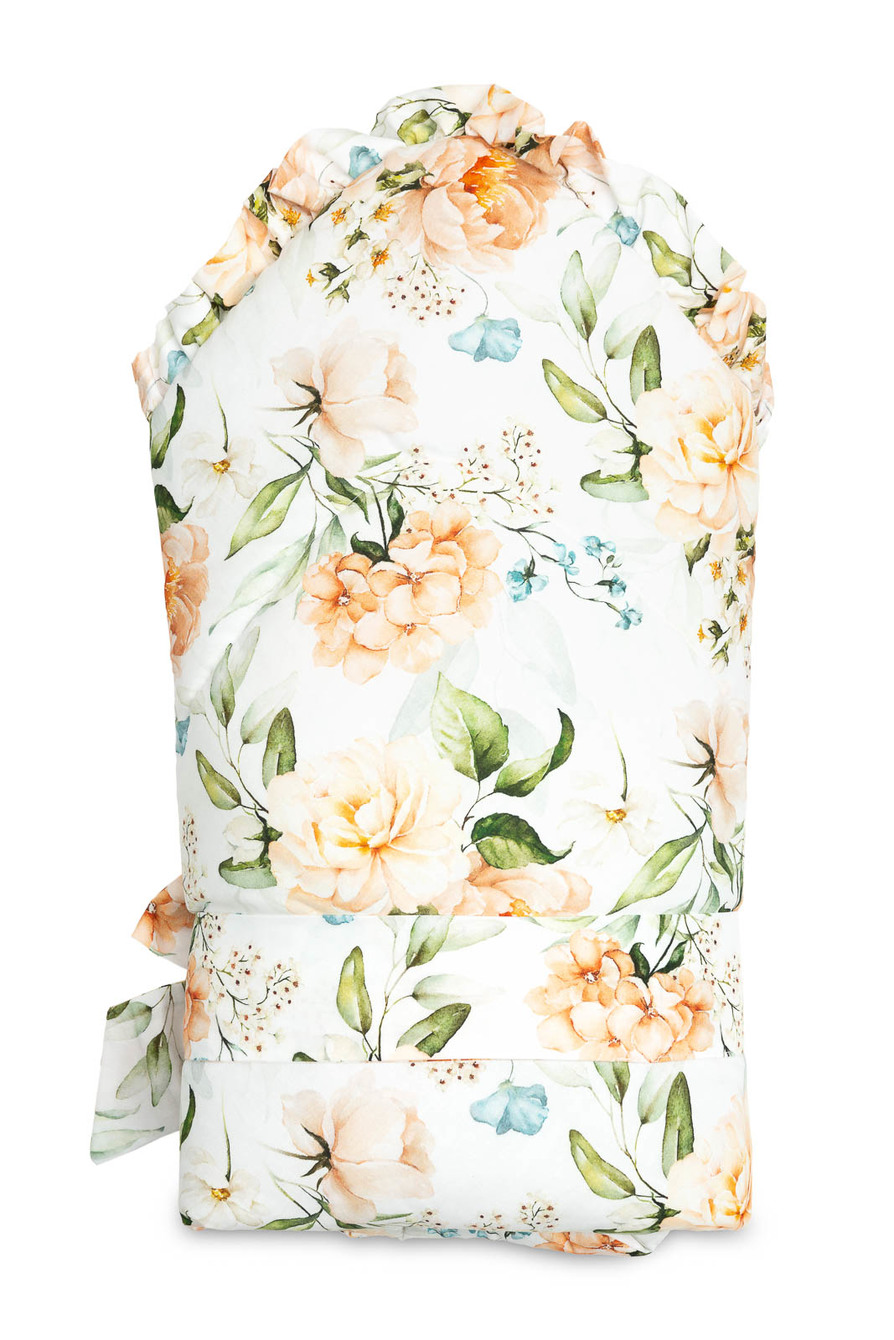 Sensillo Zavinovačka s volánkem 75x75 cm, pivoňky