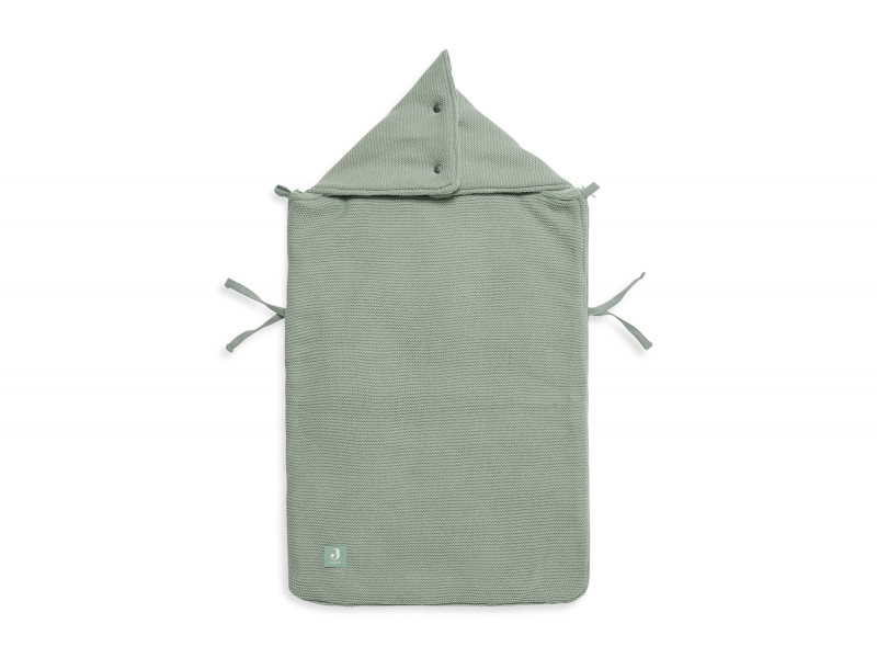 JOLLEIN fusak do autosedačky BASIC KNIT ASH GREEN