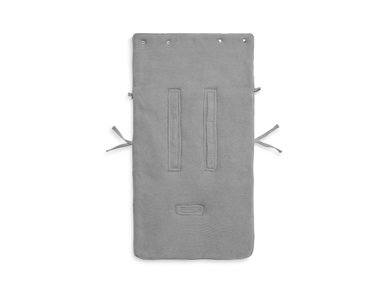 JOLLEIN fusak do autosedačky BASIC KNIT STONE GREY