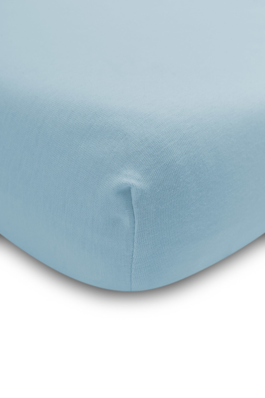 Sensillo Napínací prostěradlo Jersay DELUXE 120x60cm, modrá