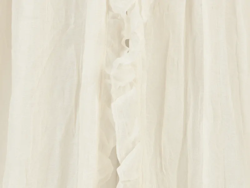JOLLEIN Nebesa nad postýlku VINTAGE 245CM RUFFLE IVORY