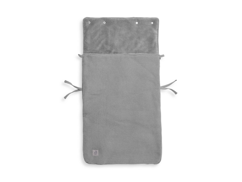 JOLLEIN fusak do autosedačky BASIC KNIT STONE GREY