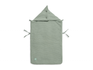 JOLLEIN fusak do autosedačky BASIC KNIT ASH GREEN