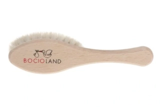 Bocioland Extra jemný kartáč s přírodním vlasem elipsa