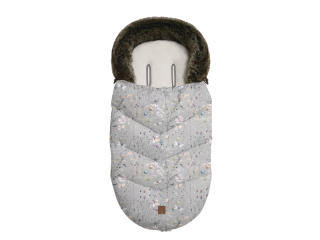 KIKKABOO Fusak zimní Luxury Dreamy Fields Grey