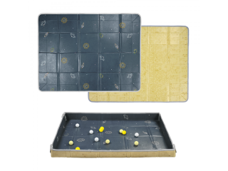 TAF TOYS Hrací podložka pěnová s míčky Blue Yellow